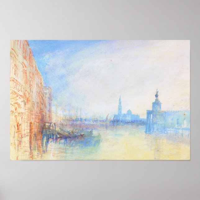 Venedig Munnen vid Grand Canal Joseph Mallord Poster (Framsidan)