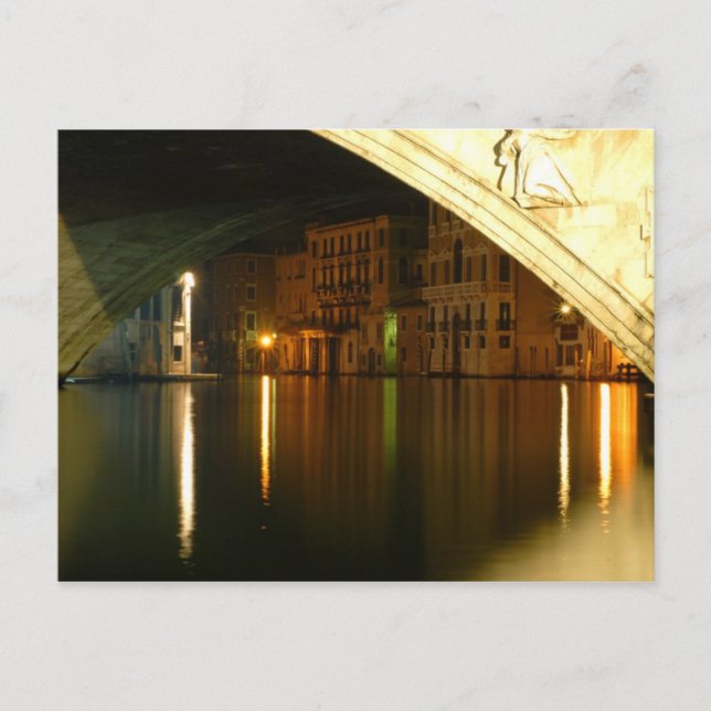 Venedig nattetid vykort (Framsida)
