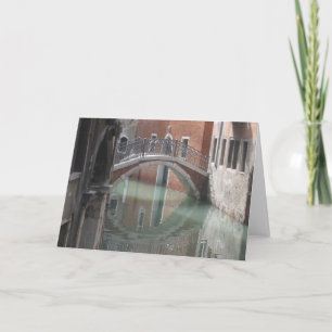Venedig överbryggar - notecard kort