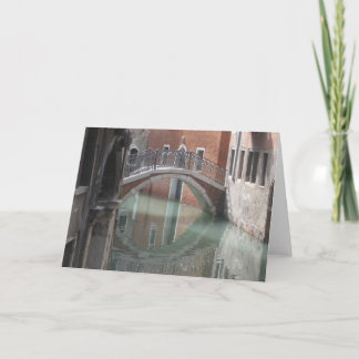Venedig överbryggar - notecard kort