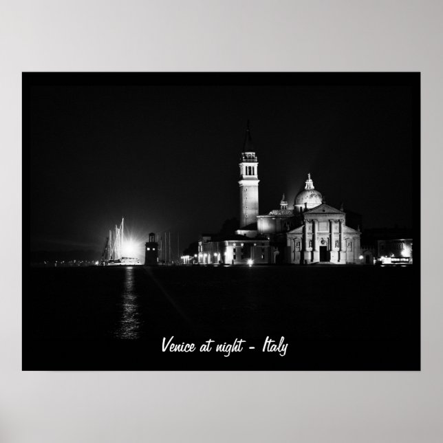 Venedig på natten, Italien nr 1 (Poster) Poster (Framsidan)