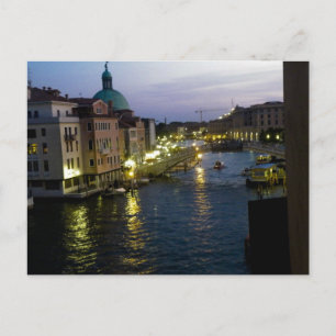 Venedig på natten vykort