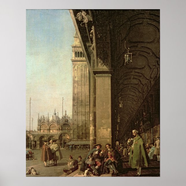Venedig: Piazza di San Marco och Colonnad Poster (Framsidan)