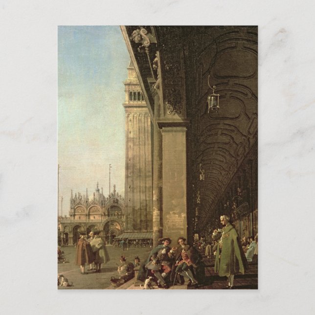 Venedig: Piazza di San Marco och Colonnad Vykort (Framsida)