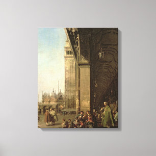 Venedig: Piazza di San Marco och colonnaden Canvastryck