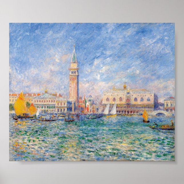 Venedig Pierre-Auguste Renoir Poster (Framsidan)
