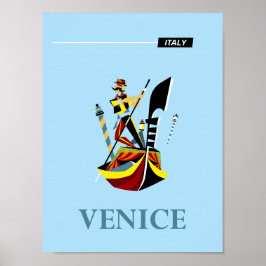 Venedig, reseaffisch för Italien Poster