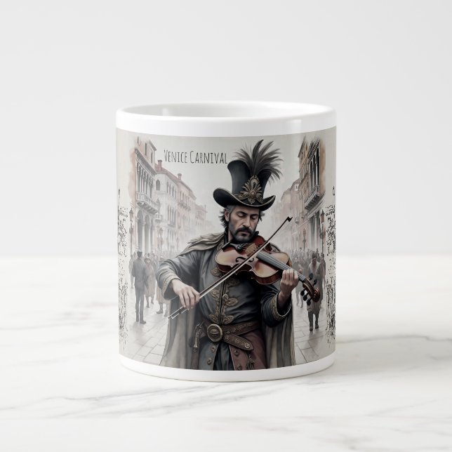 Venedig Rom, Venedig Carnival Charm, Vacation Jumbo Mugg (Framsidan)