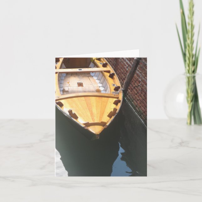 Venedig rowboat - notecard kort (Framsida)