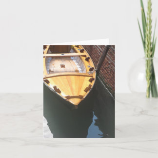 Venedig rowboat - notecard kort