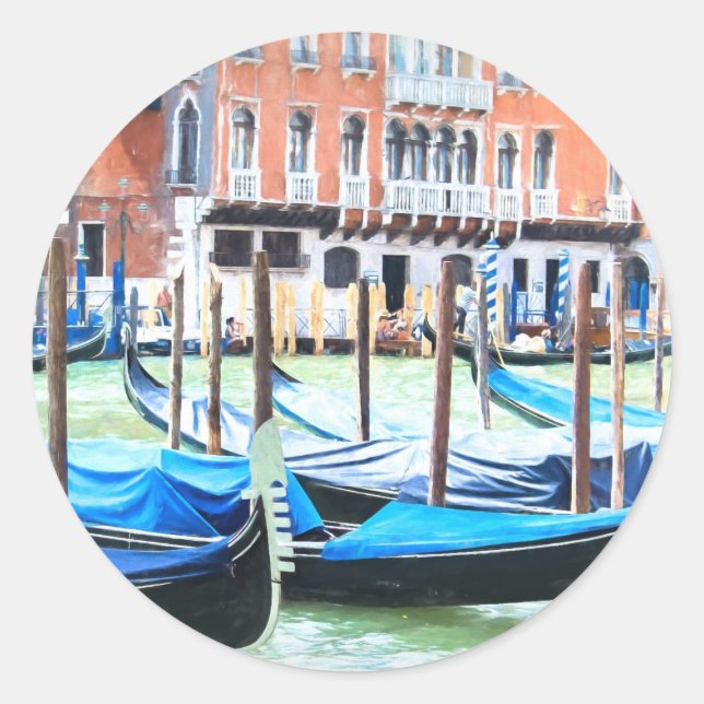 Venedig Runt Klistermärke (Framsida)