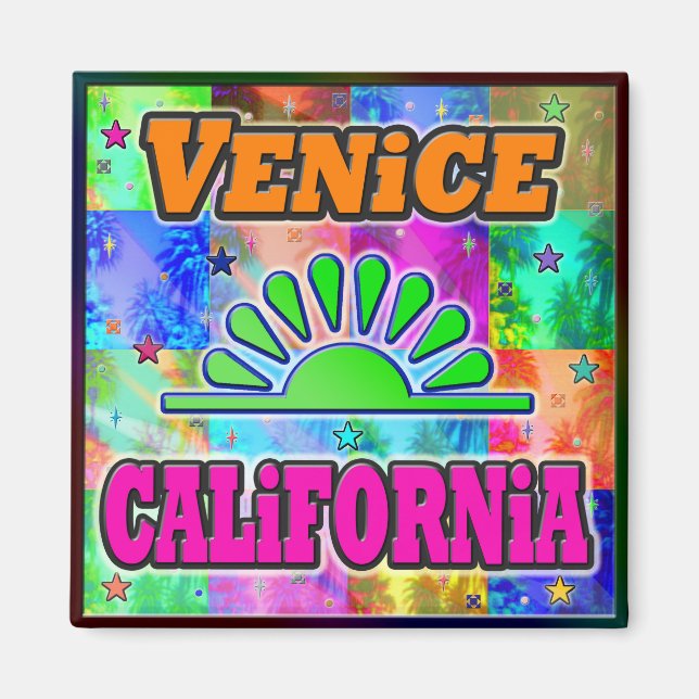 Venedig Sol & Handflatan Magnet (Framsidan)