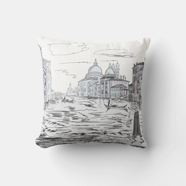 Venedig Staden vid vatten Kudde (Framsida)