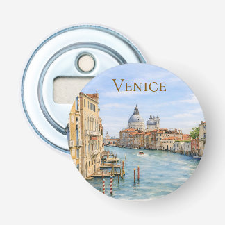 Venedig Stora Kanalen Akvarell Flasköppnare