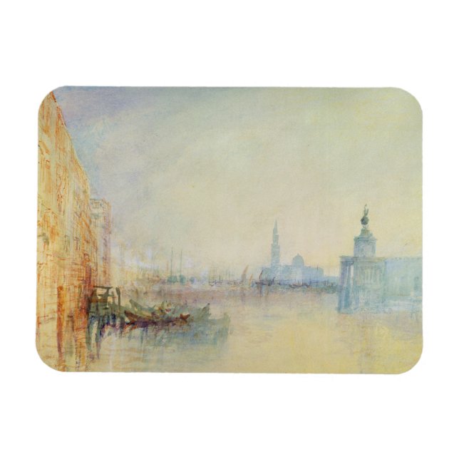 Venedig, Storkanalens mun, c.1840 (w/c) Magnet (Horisontell)