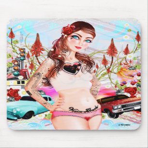 "Venedig strandflicka" Mousepad Musmatta