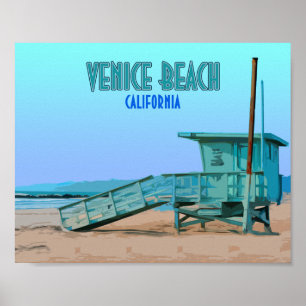 Venedig strandKalifornien vintage Poster
