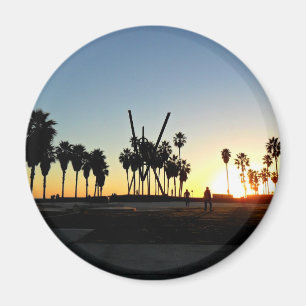 Venedig strandsolnedgång magnet