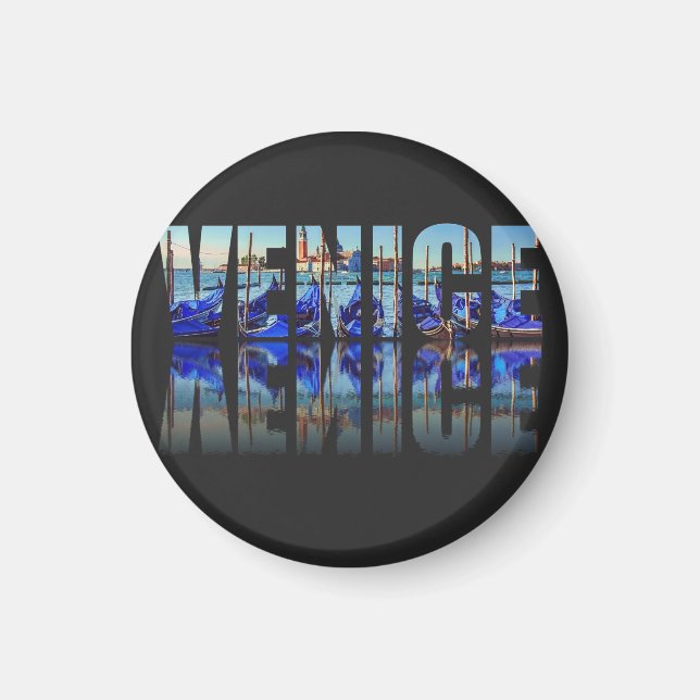 Venedig text med eftertanke magnet (Framsidan)