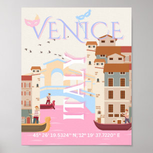 Venedig Travel Art, Italien, Travel Art Poster