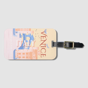 Venedig Travel Art, Italien, Travel Art, Retro Bagagebricka