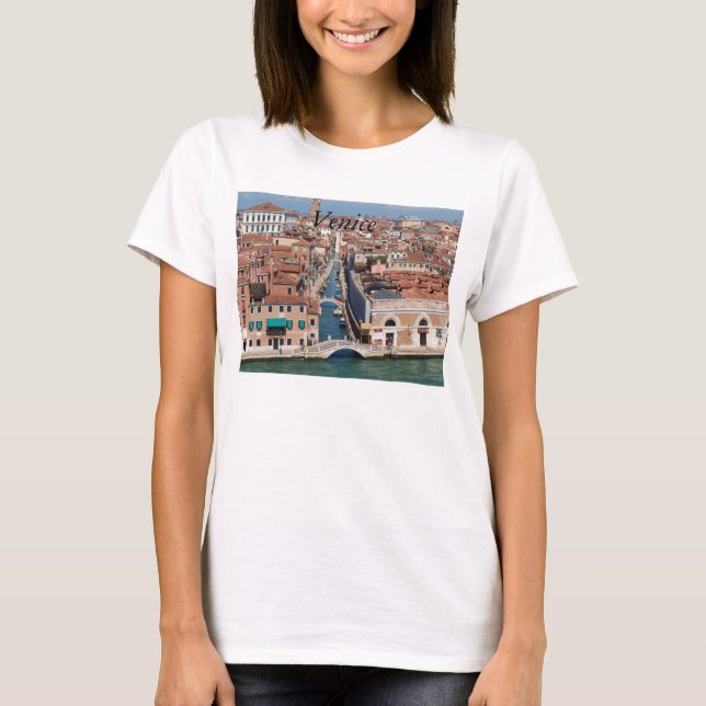 Venedig tryckt på kvinnans skjorta, fotografi t shirt (Framsida)
