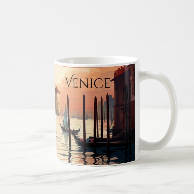 Venedig | Vackal Canal Artwork Kaffemugg (Höger)