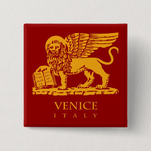 Venedig vapensköld knapp