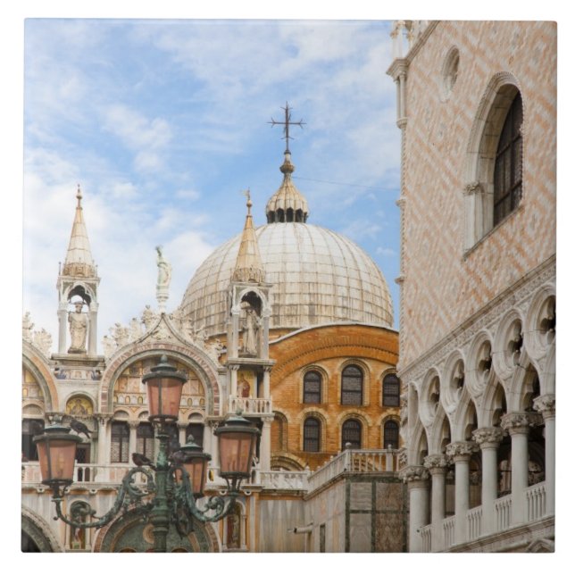 Venedig, Venetien, Italien - Fågeln finns på en Kakelplatta (Framsidan)