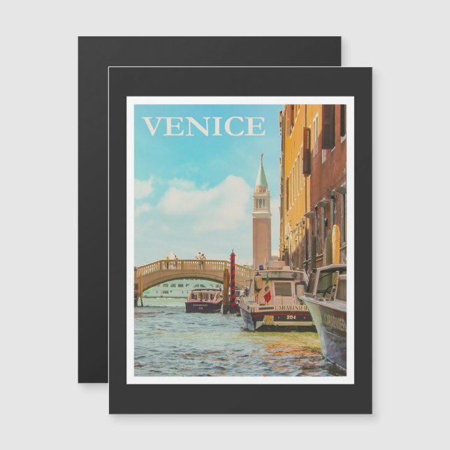 Venedig Vintage Turism Annons (Fram/baksida)