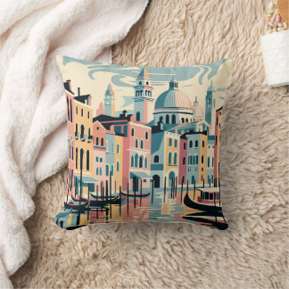 Venedig vy kudde