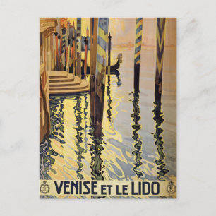 Venedig, vykort för Italien Vintage resor