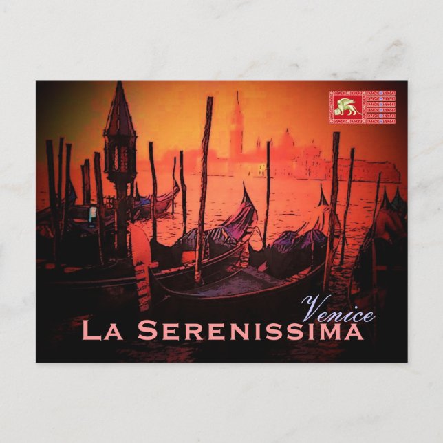 Venedigvykort Vykort (Framsida)