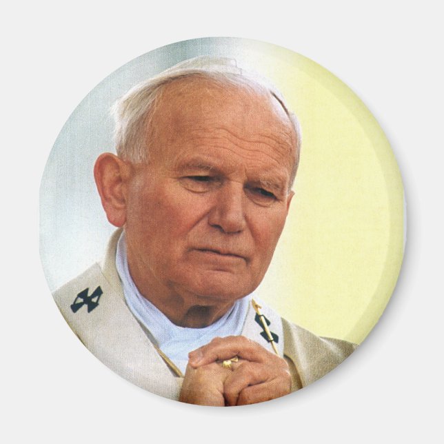 Venerable Pope Johannes Paul II Magnet (Framsidan)