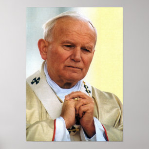 Venerable Pope Johannes Paul II Poster