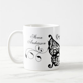 Venetia Carnivale Masque Victorian Ornate Flourish Kaffemugg