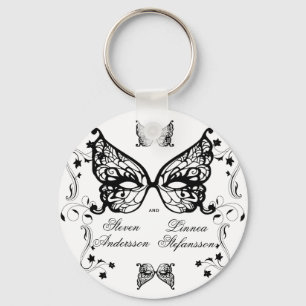 Venetia Carnivale Masque Victorian Ornate Flourish Nyckelring