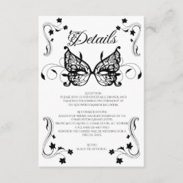 Venetia Carnivale Masque Victorian Ornate Flourish Tilläggskort