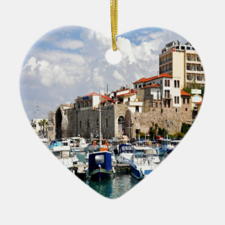 Venetian arsenalharbour Heraklion Crete Grekland Julgransprydnad Keramik