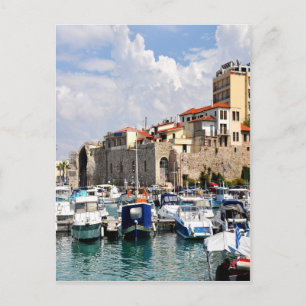 Venetian arsenalharbour Heraklion Crete Grekland Vykort