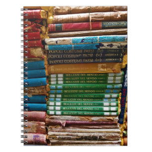 Venetian bokar från Libreria Acqua Alta, Venedig Anteckningsbok