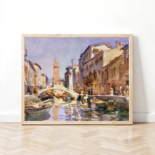 Venetian Canal (1913) av John Singer Sargent Poster (Skapare uppladdad)