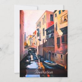 Venetian Canal Inbjudningar