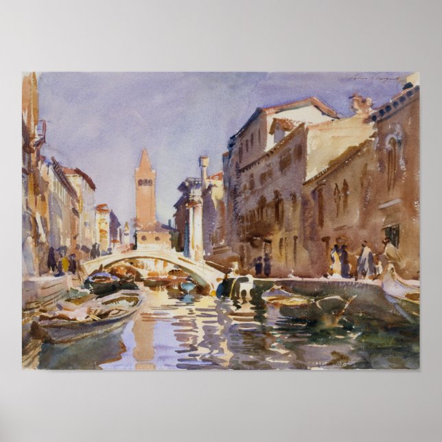 Venetian Canal Poster (Framsidan)