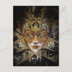 Venetian Carnival Mask Vykort