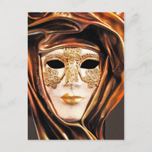 Venetian Carnival Mask Vykort