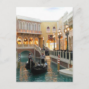 Venetian Casino Canals, Las Vegas Postcard Vykort