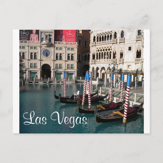 Venetian Casino Little Italien Las Vegas Postcard Vykort (Framsida)