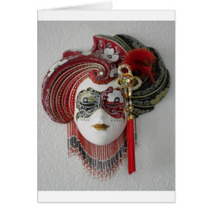 Venetian Ceramic Mask Hälsningskort
