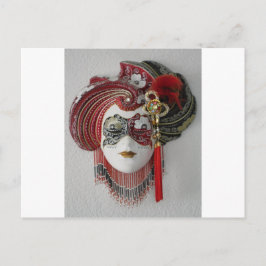 Venetian Ceramic Mask Vykort
